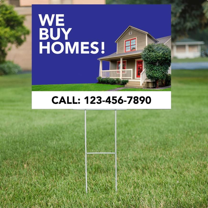 Yard Sign and H-Stake